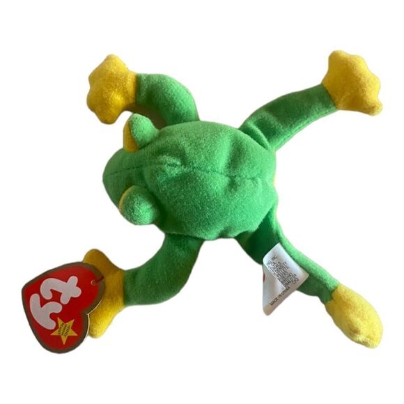 Teenie Beanie Babies Smoochy the Frog - Picture 1 of 4